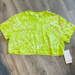 Lululemon Neon Tie-Dye Crop Top